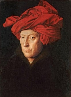 Jan van Eyck, Man in a Red Turban, 1433. National Gallery, London. Photo Credit: Erich Lessing/ART RESOURCE, N.Y.