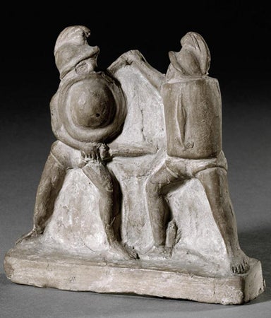 Two Gladiators in Combat, Erich Lessing Culture and Fine Arts Archives