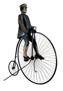 Amed T. Thibault | Bicycle, Livery, Carriage, and Paint Shop Trade Sign, 1895-1905 | American Folk Art Museum; folkartmuseum.org