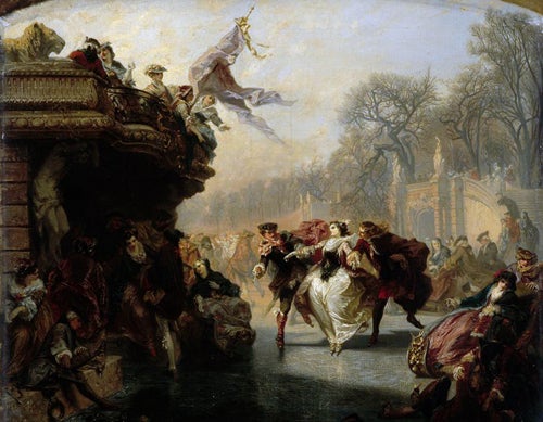 Henri Charles Antoine Baron | Ice Skaters | 1852 | Musée des Beaux-Arts de Lille | Réunion des Musées Nationaux (RMN)