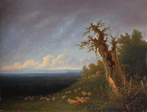 William Turner of Oxford, Shepherd Boy on a Hillside, ca. 1840. Yale Center for British Art, Paul Mellon Collection