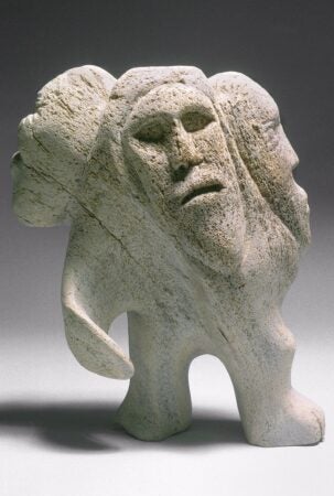 Unknown artist, Inuit. Shamanistic Spirit Figures. 1964.