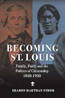 Book cover divided into two halves, one showing a historical portrait of a Black man and the other a Black woman. Title text appears in white across the center.
