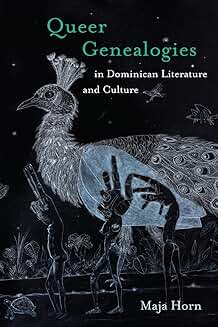 Book cover depicting a chalk-like drawing of a large bird with human figures integrated into its body, set against a dark, textured background with faint floral elements.