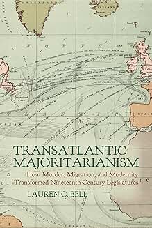 Book cover with a vintage-style map showing Atlantic Ocean shipping routes connecting North America, Europe, and Africa. Thin lines trace historical paths across the sea.