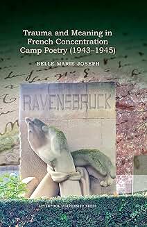 Book cover showing a photograph of the Ravensbrück memorial sculpture overlaid with faint handwritten text and a blurred natural background.